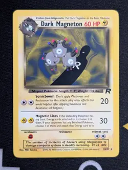 Dark Magneton - 28/82 - Pokemon Team Rocket Unlimited Rare Card WOTC NM - Image 1