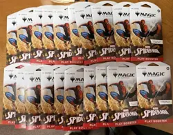 Lot of 20 Sealed Magic The Gathering Marvel’s Spider-Man Play Booster Pack MTG - Image 1