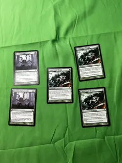 MAGIC THE GATHERING (5 Cards )Complete Russian Basic Lot MTG (Duplicates) - Image 1