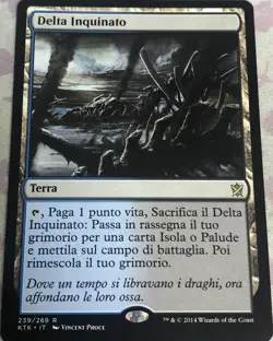 Polluted Delta Italian Khans of Takir NM MTG Magic - Image 1