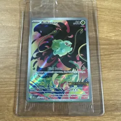 Pokemon Bulbasaur 133/132 English Mega Evolution Stamped Promo SEALED - Image 1