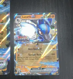 Pokemon Prismatic Evolutions Lucario ex & Tyranitar ex Promo Cards - Image 4