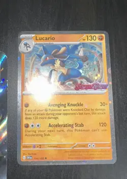 Pokemon Prismatic Evolutions Lucario ex & Tyranitar ex Promo Cards - Image 5