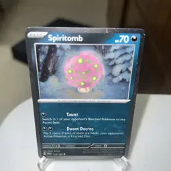 TRIPLE SWIRL 🌀 Spiritomb 129/198 Cosmos Holo Exclusive - Pokemon TCG NM - Image 2