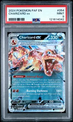2024 POKEMON PAF EN-PALDEAN FATES #054 CHARIZARD EX PSA 9 - Image 1