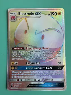 Pokemon Tcg Electrode GX Secret Rainbow Rare 172/168 Celestial Storm Near Mint - Image 1