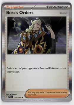 Pokemon Boss's Orders 172/193 Holo Rare SV02: Paldea Evolved NM - Image 1