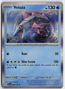 Pokemon Veluza 056/193 Holo Rare SV02: Paldea Evolved NM - Image 1