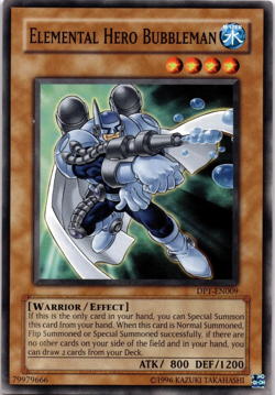 Elemental Hero Bubbleman DP1-EN009 Common 1st Edition YuGiOh TCG Card - Image 1
