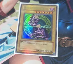 Yugioh Dark Magician SDY-006 Ultra Rare Holo Bleed Factory Misprint - Image 1