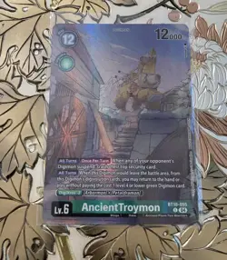 Digimon Card Game AncientTroymon Alternate Art Foil BT18-055 Tamers Selection A1 - Image 1