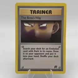 Pokemon TCG The Boss's Way Team Rocket 73/82 Unlimited Uncommon Card WOTC LP - Image 1