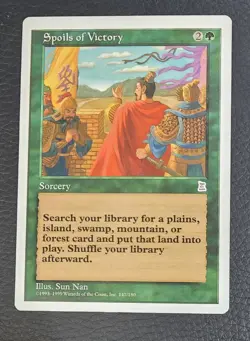Spoils of Victory Portal Three Kingdoms Regular MTG NM Magic Card - Image 1