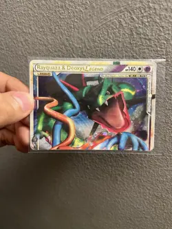 Pokemon Rayquaza & Deoxys Legend Holo Top Half Card 89/90 Undaunted - Image 1