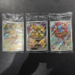 Pokemon Promo Card Lot of 3 ETB Promos EEVEE ALAKAZAM SEALED PRISMATIC & MEGA - Image 1
