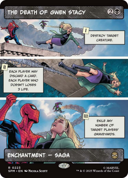 The Death of Gwen Stacy (Borderless) Marvel's Spider-Man NM Rare CARD ABUGames - Image 1