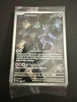 Pokemon TCG Mewtwo 052 Scarlet & Violet Promo Holo Card Sealed - Image 1