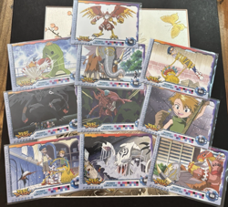 Japanese Digimon Upper Deck Animated Series Cards Vintage Lot of 10 A2 - Image 1