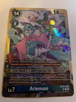 Ariemon BT22-028 SR Cyber Eden Digimon Card Game - Image 1