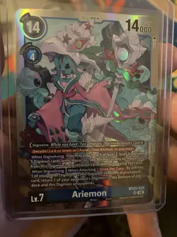 Ariemon BT22-028 SR Cyber Eden Digimon Card Game - Image 3