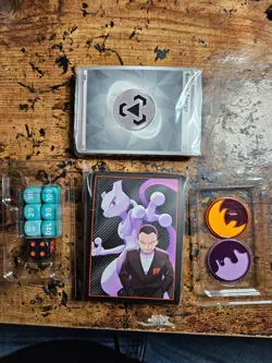 Pokemon - Destined Rivals ETB (Empty) energy cards, dice, markers, sleeves - Image 3