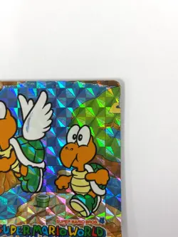 LP Nintendo SUPER MARIO WORLD Card No.12 Mario vs Koopa Troopa Prism Holo JAPAN - Image 3