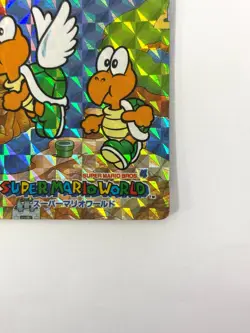 LP Nintendo SUPER MARIO WORLD Card No.12 Mario vs Koopa Troopa Prism Holo JAPAN - Image 5