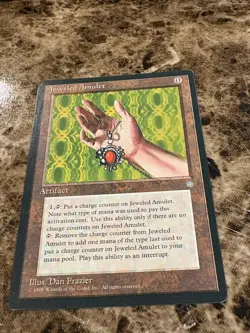 JEWELED AMULET Magic the Gathering MTG Ice Age MP - Image 1