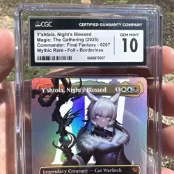 Y'shtola Night's Blessed MTG Final Fantasy - Mythic Borderless Foil CGC 10 🔥 - Image 4