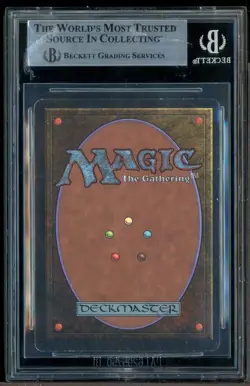 1993 Magic The Gathering MTG Unlimited Mox Emerald R BGS 6 EX-MT - Image 2