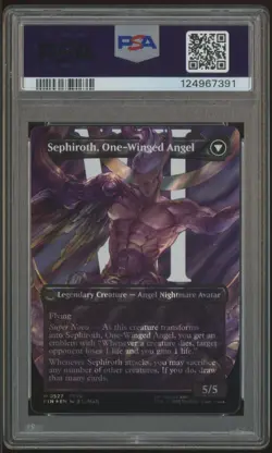 2025 MTG Final Fantasy EN Borderless Surge Foil #0527 Sephiroth PSA 10 GEM MINT - Image 2