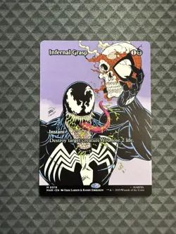 MTG Infernal Grasp #0018 Borderless Mythic Marvel Eternal-Legal (MAR) - Image 1