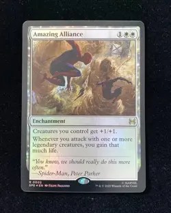 Magic The Gathering MTG Marvel EN Spider-Man Foil #R 0002 Amazing Alliance KM035 - Image 1