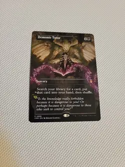 Demonic Tutor (Borderless) Commander Masters Lightly Played - Image 1