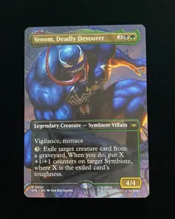 2025 Magic The Gathering MTG Marvel EN R 0022 Venom, Deadly Devourer KM035 - Image 1