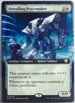 Patrolling Peacemaker [New, Near Mint] Extended Art {Edge of Eternities} - Image 1