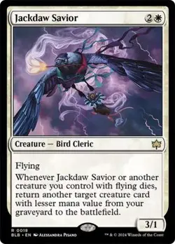 Jackdaw Savior NM RARE Bloomburrow [BLB] MTG #0018 White Bird Near Mint Regular - Image 1