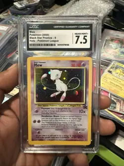 HOLO Mew, Pokemon League (2000), Black Star Promo #9, CGC 7.5 - Image 1