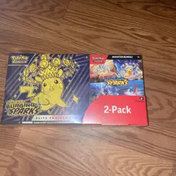Pokemon TCG Surging Sparks ETB + Booster Bundle Costco 2-Pack Sealed - Image 1