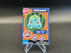 Bulbasaur - #01 PokeTrivia Burger King Promo - Pokemon TCG - 1999 - Image 1