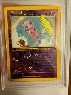 2001 Pokemon Mew Reverse Holo SWIRL Southern Islands Promo 1/18 PSA 9 Mint! WOTC - Image 5
