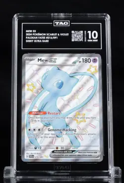 Pokemon Mew ex 216/091 Paldean Fates TAG 10 GEM MINT - Highest Graded - Image 1