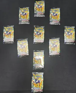10 x Pokemon TCG packs Bundle Crown Zenith - Image 1