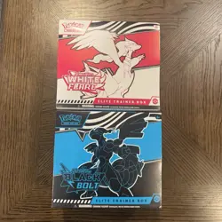 Pokemon Black Bolt and White Flare Elite Trainer Box ETB Set of 2 Sealed - Image 1