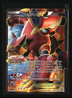 Pokemon VOLCANION EX 107/114 Full Art Ultra Rare (XY Steam Siege) NM/Near Mint - Image 1