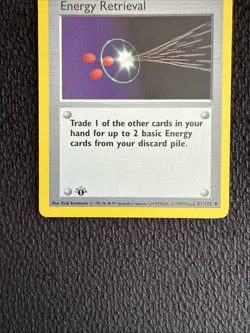 Pokemon TCG Energy Retrieval Base Set 81/102 Regular 1st Edition Uncommon - Image 2