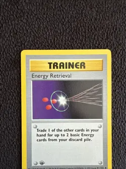 Pokemon TCG Energy Retrieval Base Set 81/102 Regular 1st Edition Uncommon - Image 3