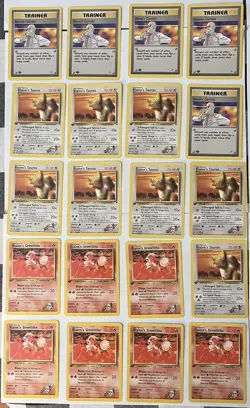 Pokemon TCG Gym Heroes Lot Of 63 Blaine’s Pokemon 1st Edition Good Condition - Image 2