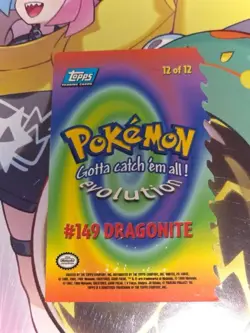 1999 Topps Pokemon the First Movie Dragonite #12 Die Cut Embossed Ships FAST - Image 2