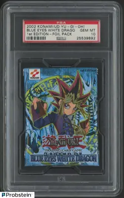 Yu-Gi-Oh! LOB Legend of Blue Eyes White Dragon Booster Pack 1st Edition PSA 10 - Image 1